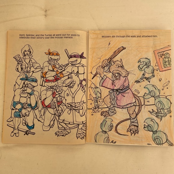 Teenage Mutant Ninja coloring book. - Picture 5 of 6